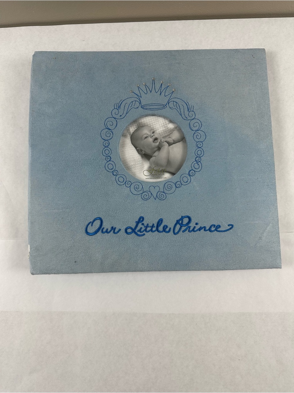 Fetco Light Blue Baby 12x12 Post Bound Refillable Scrapbook